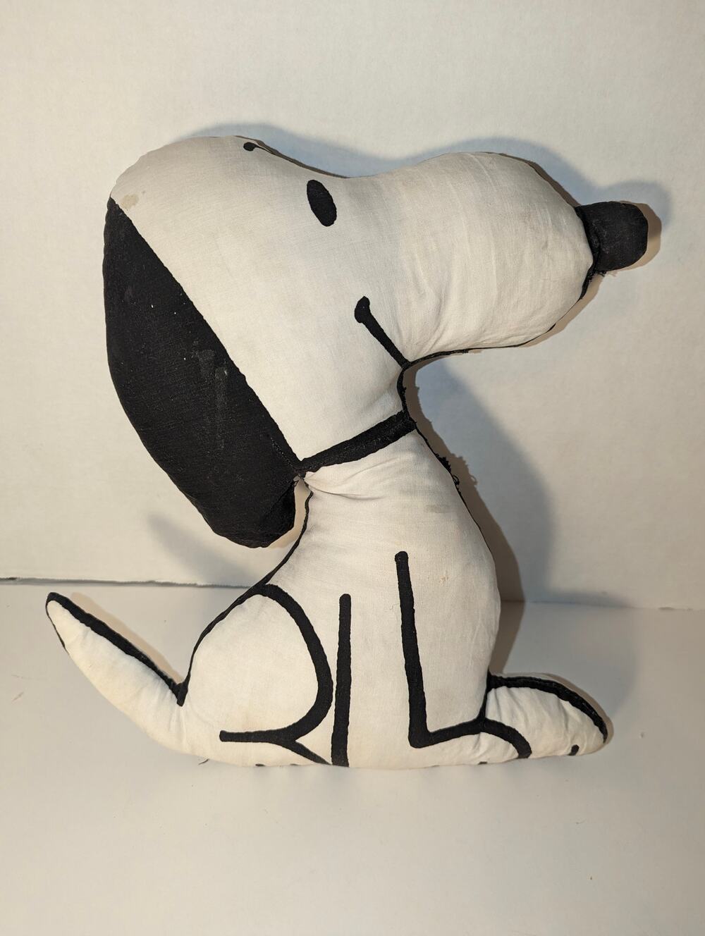 Vintage 1963 UFS Snoopy Dog Plush Pillow Peanuts Doll Japan Collectible Rare